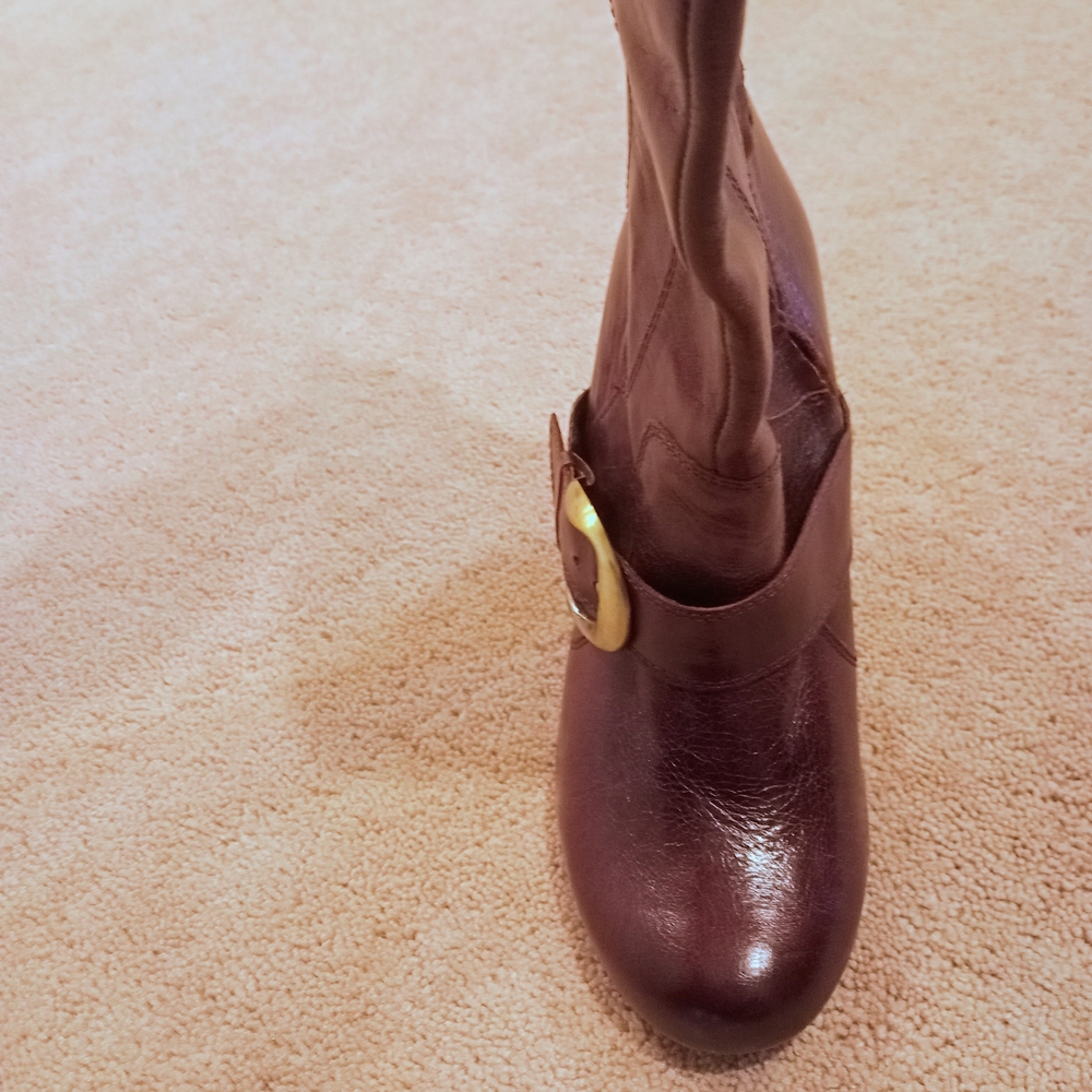 Naughty Monkey Rich Brown Heeled Boots
